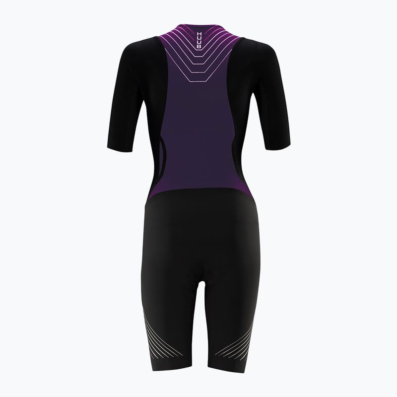 Moteriškas dviračių kombinezonas HUUB Pinnacle Tri Suit W black / grape 2