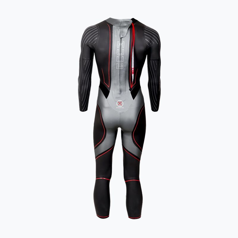 Vyriškas triatlono kostiumas HUUB Aegis XV 3:5 black/silver 2
