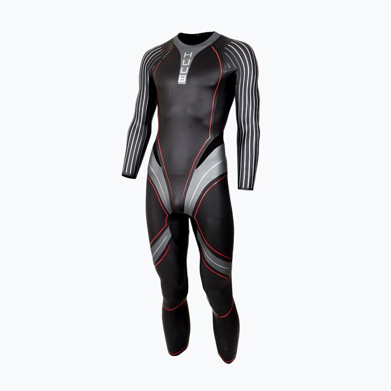 Vyriškas triatlono kostiumas HUUB Aegis XV 3:5 black/silver 3