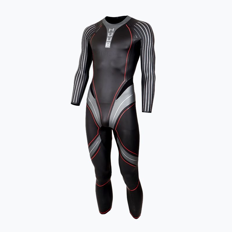 Vyriškas triatlono kostiumas HUUB Aegis XV 3:5 black/red 2