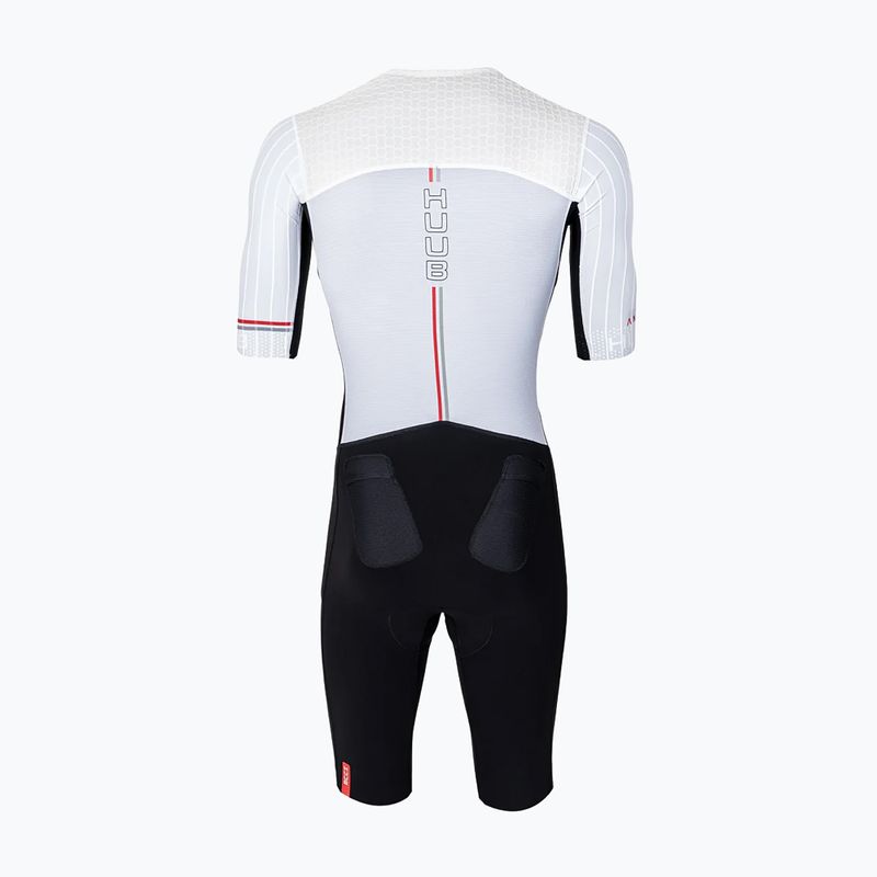 Vyriškas triatlono kombinezonas HUUB Anemoi 3 SUB22 black/white/red 2