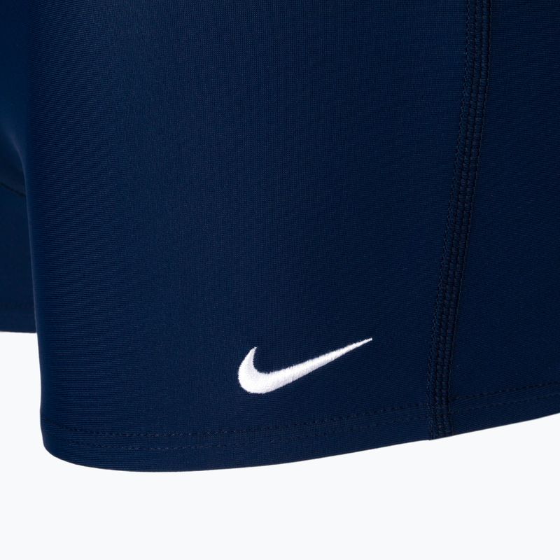 Vyriški Nike vienspalviai kvadratiniai maudymosi bokseriai tamsiai mėlyni NESS8111-440 3