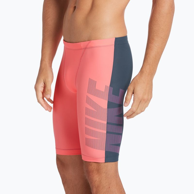 Vyriški maudymosi kostiumėliai Nike Rift Jammer pilkos ir juodos spalvų NESS9052 5