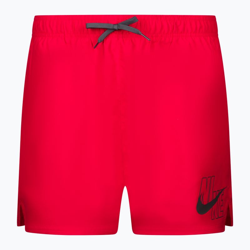 Vyriški Nike Logo Solid 5" Volley maudymosi šortai raudoni NESSA566-614