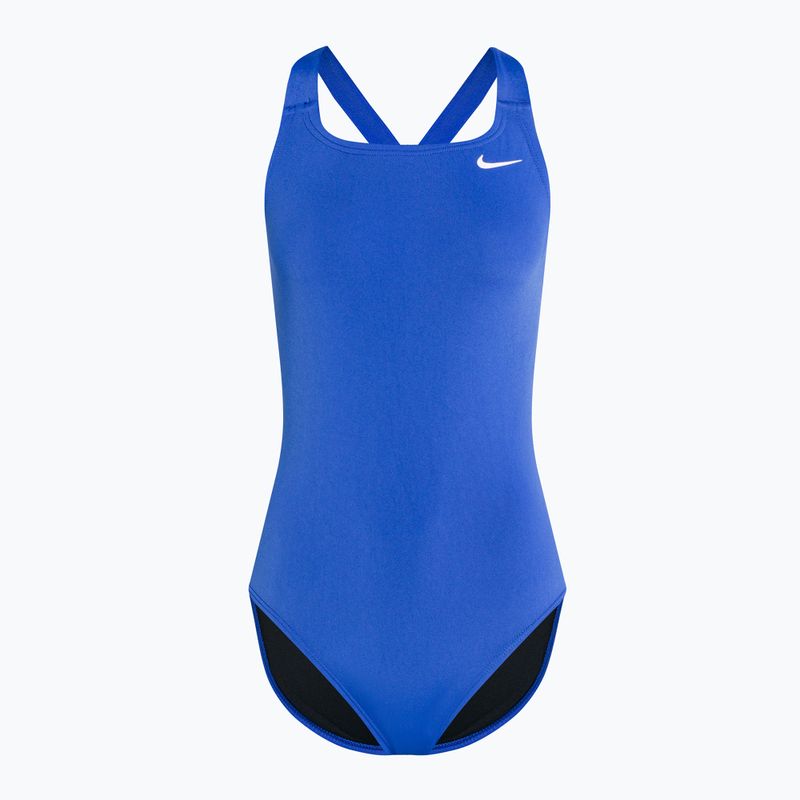Moteriškas vientisas maudymosi kostiumėlis Nike Hydrastrong Solid Fastback blue NESSA001-494