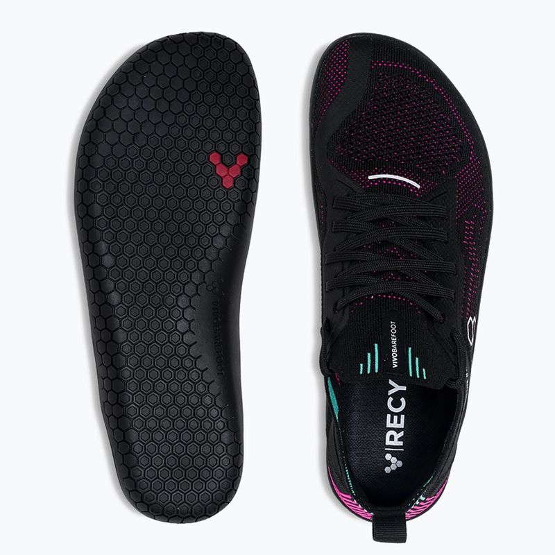 Moteriški barefoot batai Vivobarefoot Primus Lite Knit obsidian/ vibrant pink 5