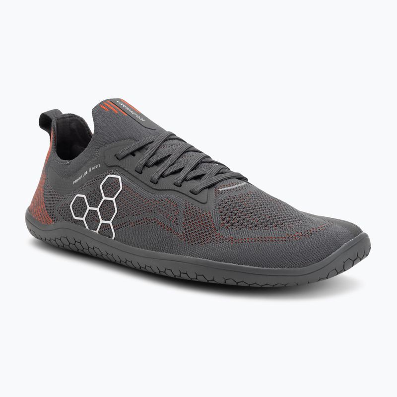 Vyriški barefoot batai Vivobarefoot Primus Lite Knit obsidian/cherry tomato