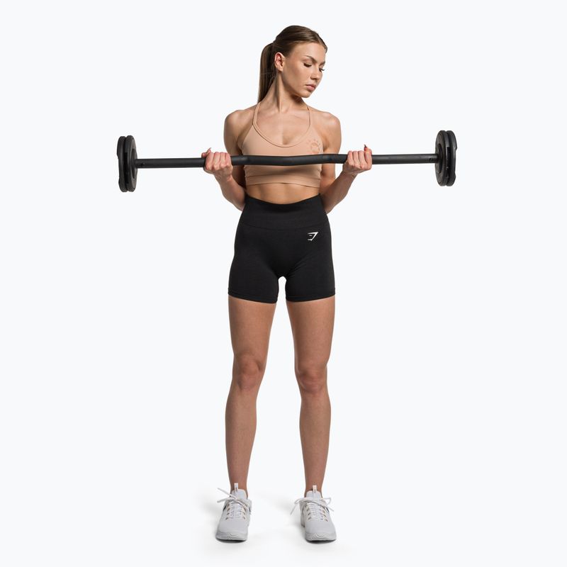 Moteriški treniruočių šortai Gymshark Vital Seamless black marl 2