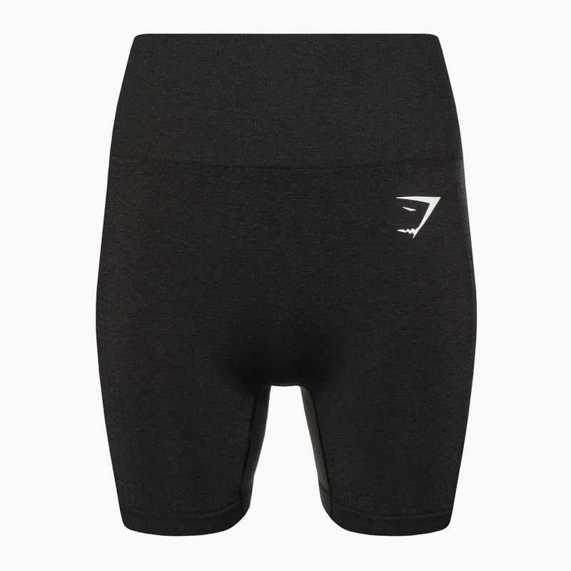 Moteriški treniruočių šortai Gymshark Vital Seamless black marl 5