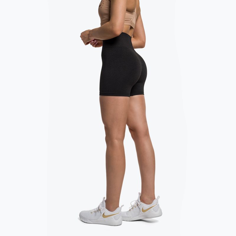 Moteriški treniruočių šortai Gymshark Vital Seamless black marl 3