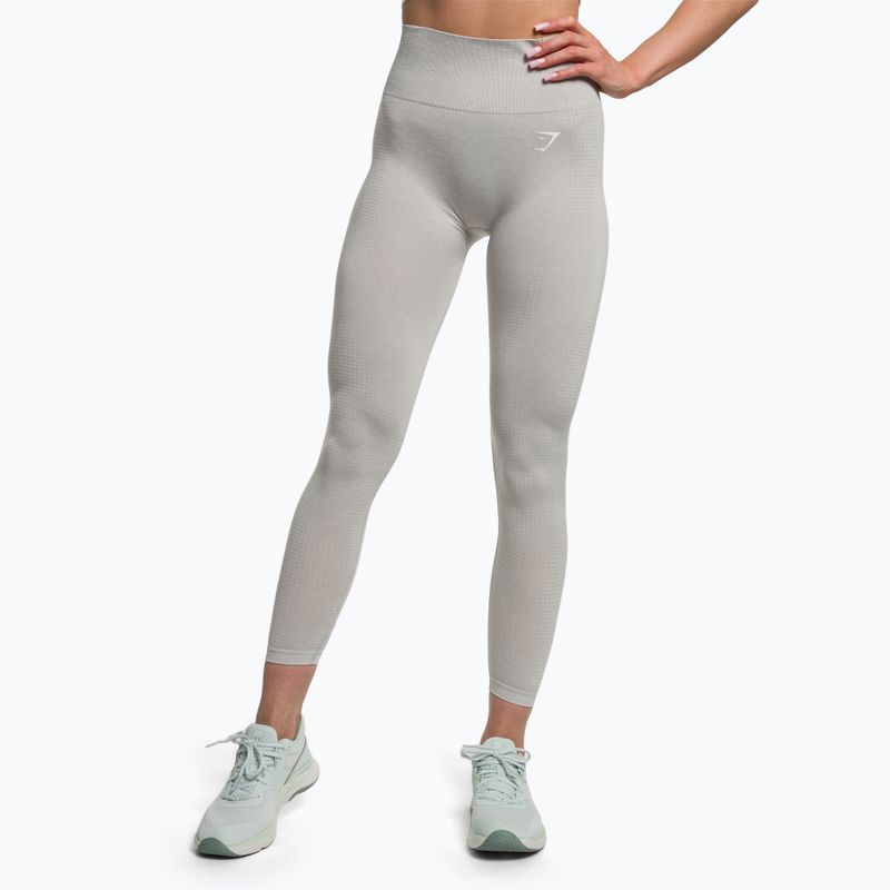 Moteriškos treniruočių tamprės Gymshark Vital Seamless light grey marl