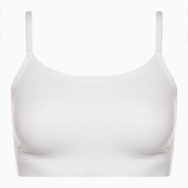 "Gymshark Seamless Bralette High Neck" fitneso liemenėlė balta 5