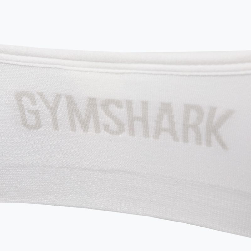 "Gymshark Seamless Bralette High Neck" fitneso liemenėlė balta 7