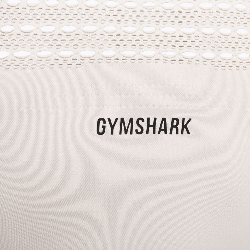 Moterų "Gymshark Energy Seamless Crop Top" kreminė balta 7