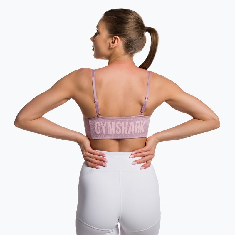 Gymshark Flex Strappy Sportinė fitneso liemenėlė violetinė 3