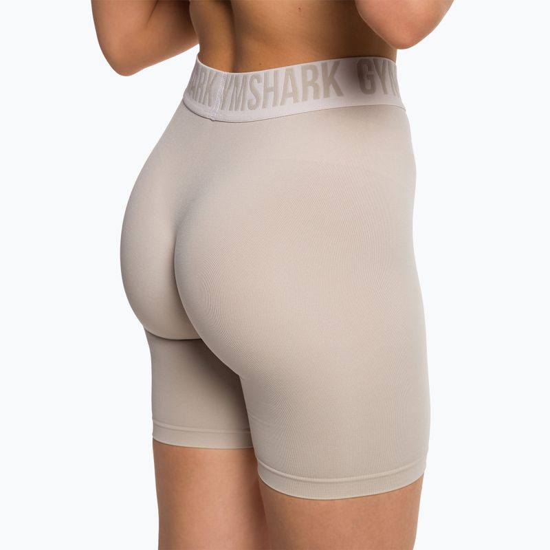 Moteriški "Gymshark Fit" dviračių treniruočių šortai žvirgždo pilkos spalvos 4