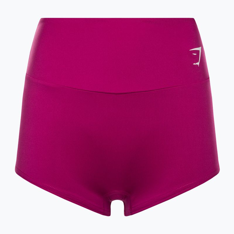 Moteriški "Gymshark" trumpi treniruočių šortai berry pink 5