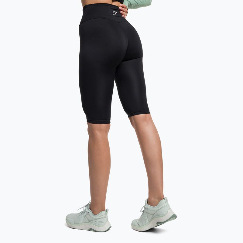 Moteriškos "Gymshark Training Cropped" juodos/baltos spalvos tamprės 3