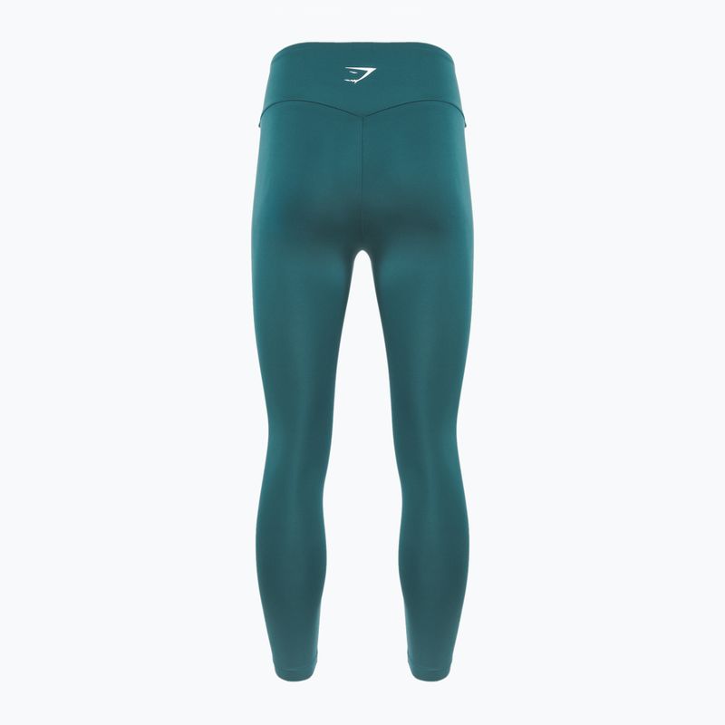 Moteriškos treniruočių tamprės Gymshark Training 7/8 teal 2