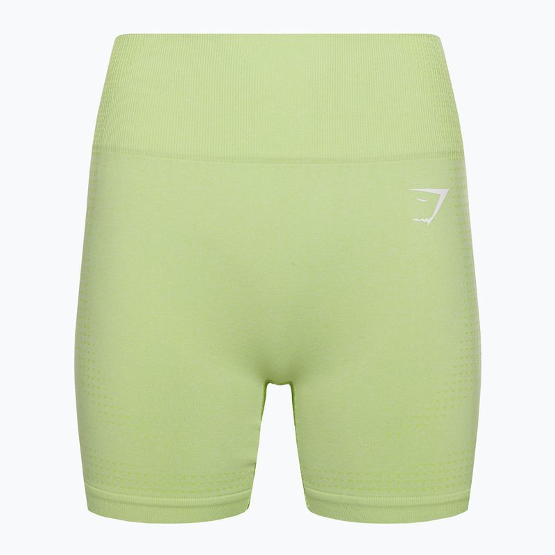 Moteriški "Gymshark Vital" besiūliai treniruočių šortai neon yellow 5