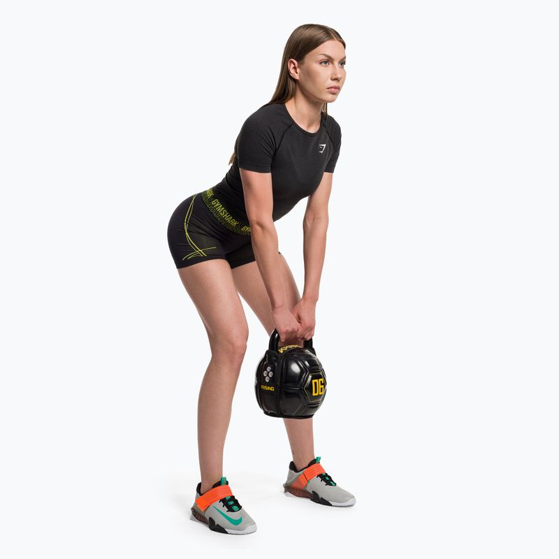 Moteriški treniruočių marškinėliai Gymshark Vital Seamless black/marl 2