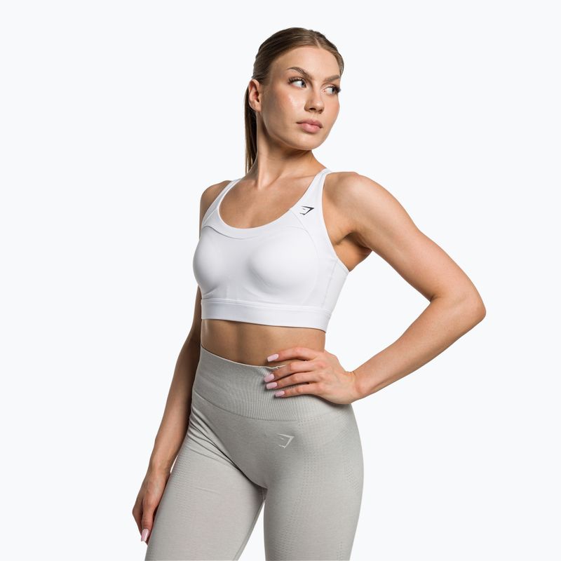 "Gymshark Racer Back Training" sportinė fitneso liemenėlė balta