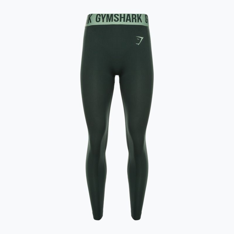 Moteriškos treniruočių tamprės Gymshark Fit obsidiano žalia 5