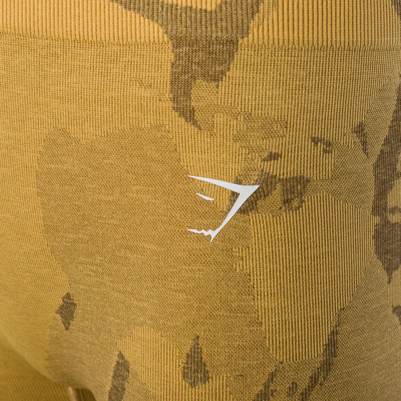 Moteriški treniruočių šortai Gymshark Adapt Camo Savanna Seamless indian yellow 7