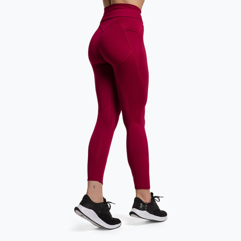 Moteriškos treniruočių tamprės Gymshark Pulse bordo raudonos spalvos 3