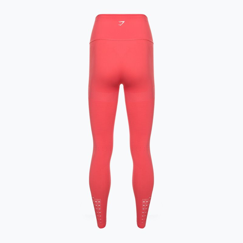 Moteriškos treniruočių tamprės Gymshark Energy Seamless polka pink/white 6