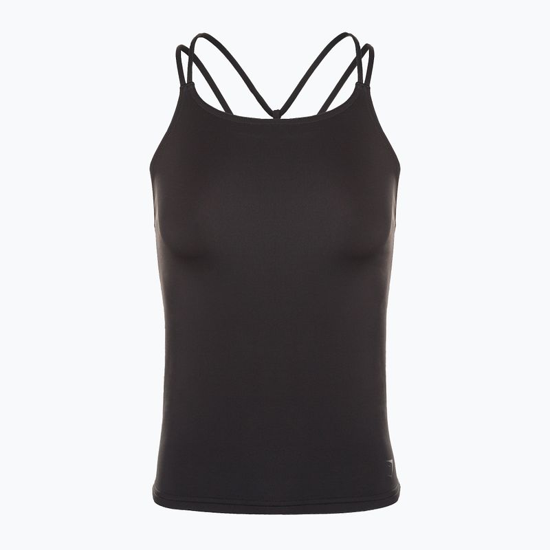 Moterų treniruočių viršutinė dalis Gymshark Studio Tank black 5