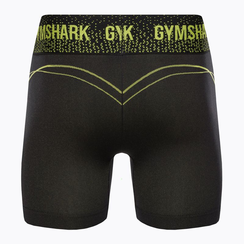 Moteriški treniruočių šortai Gymshark Apex Seamless Low Rise green/black 6