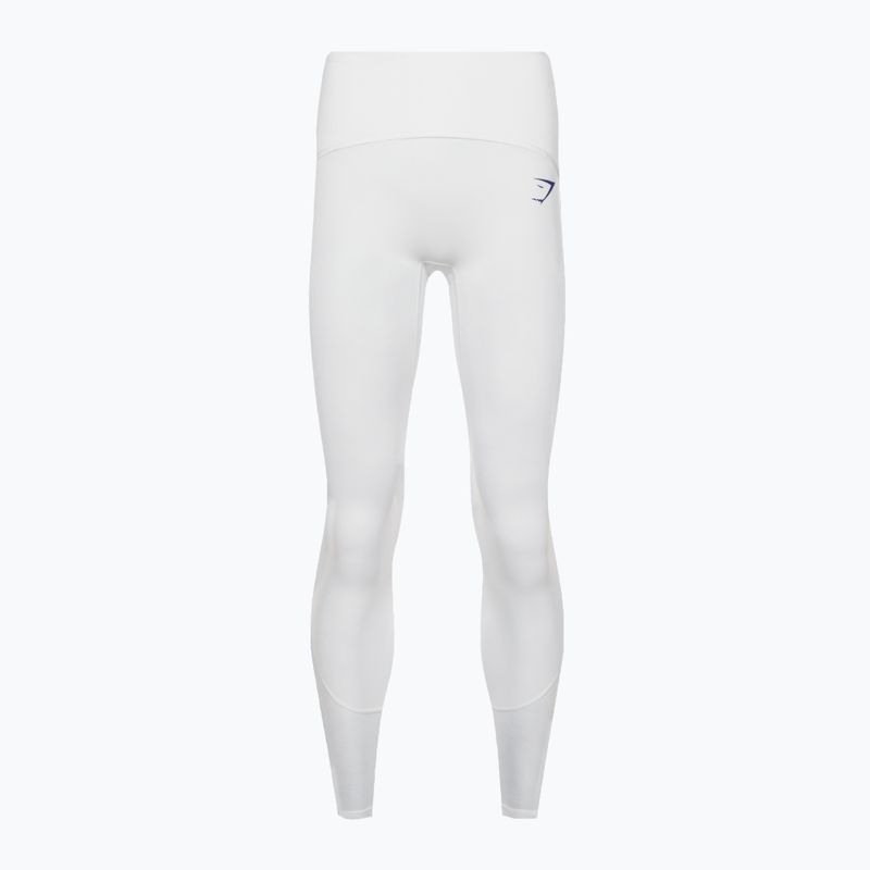 Moteriškos treniruočių kelnės Gymshark Pulse balta/mėlyna 6