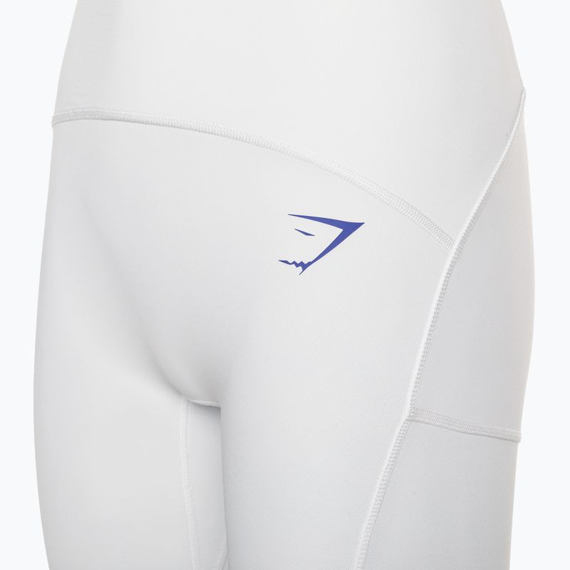 Moteriškos treniruočių kelnės Gymshark Pulse balta/mėlyna 8