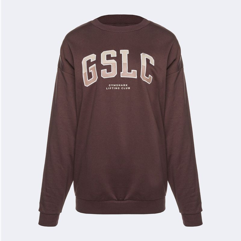 Moteriški treniruočių marškinėliai Gymshark Gfx Gslc Oversized brown 5