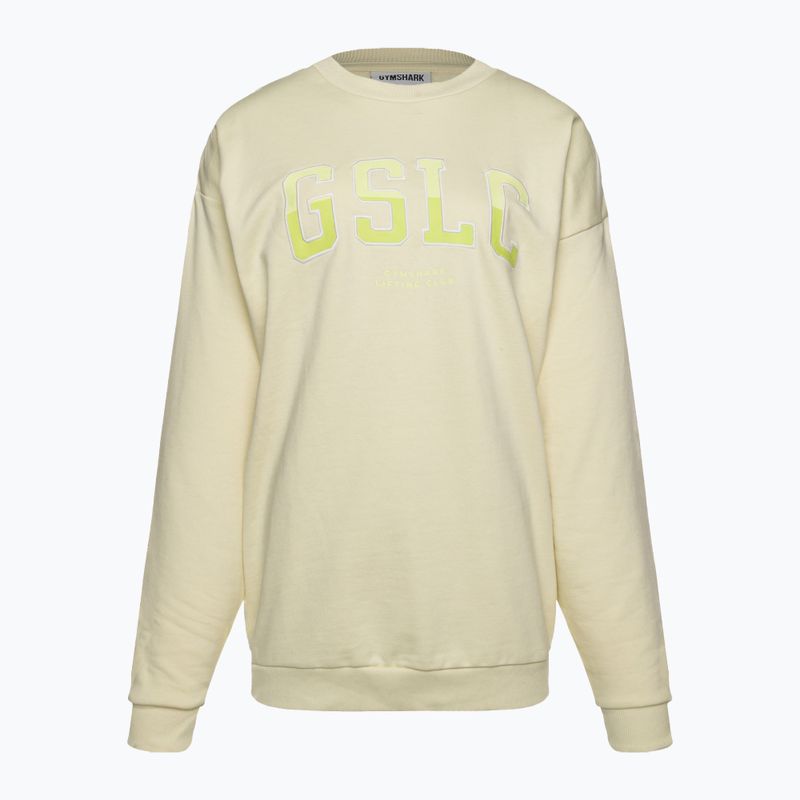 Moteriški treniruočių marškinėliai Gymshark Gfx Gslc Oversized yellow/white 5