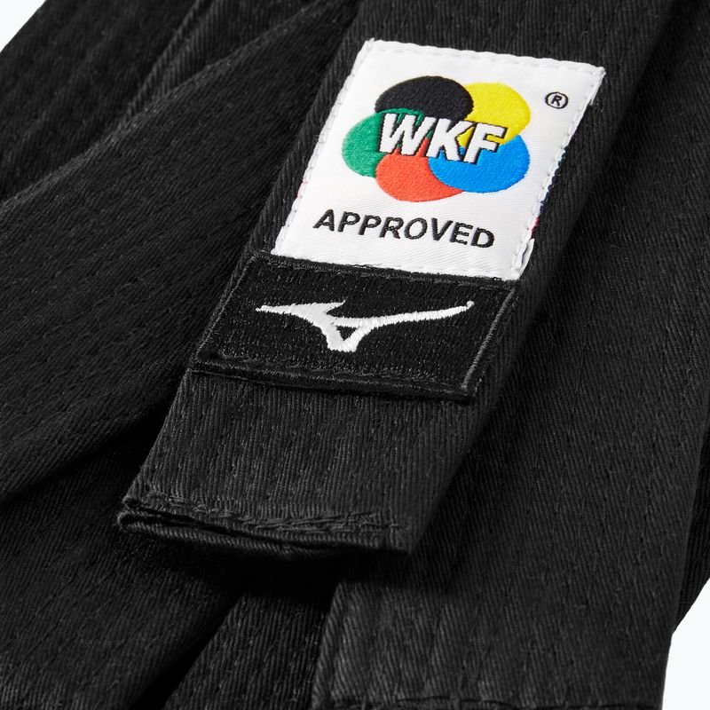 Diržas kimono Mizuno Karate WKF RB Black 2