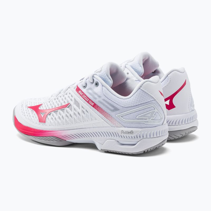 Moterų teniso bateliai Mizuno Wave Exceed Tour 4 CC white 61GA207164 3
