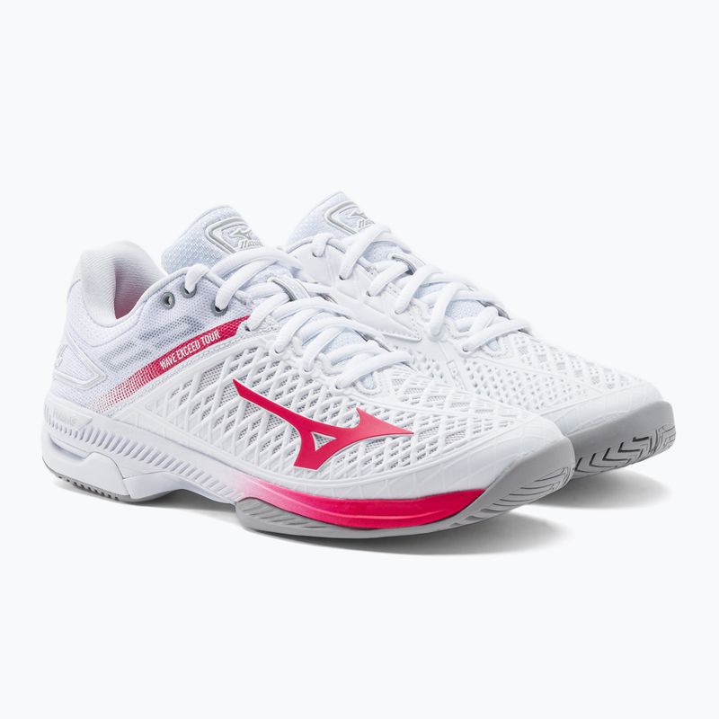 Moterų teniso bateliai Mizuno Wave Exceed Tour 4 CC white 61GA207164 5