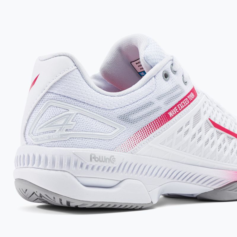 Moterų teniso bateliai Mizuno Wave Exceed Tour 4 CC white 61GA207164 8
