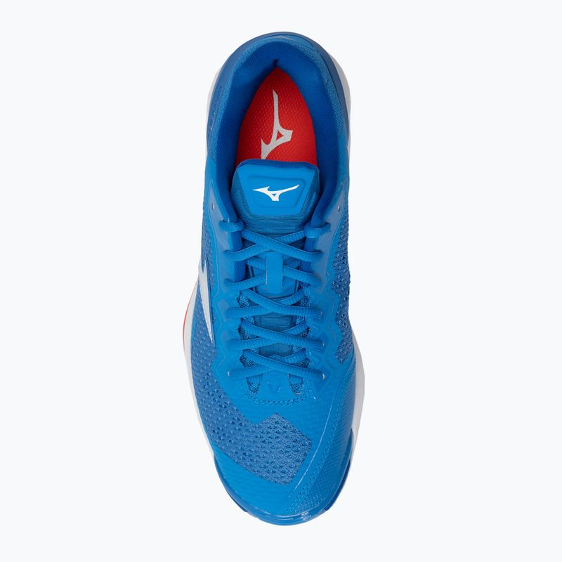 Mizuno Wave Stealth V rankinio bateliai mėlyni X1GA180024 6