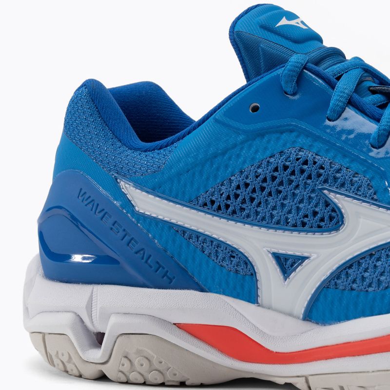 Mizuno Wave Stealth V rankinio bateliai mėlyni X1GA180024 8