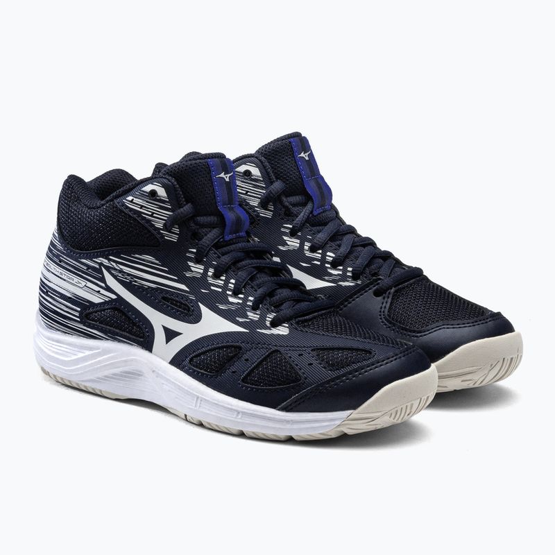 Mizuno Stealth Star Mid vaikiški rankinio bateliai tamsiai mėlyni X1GC211502 5