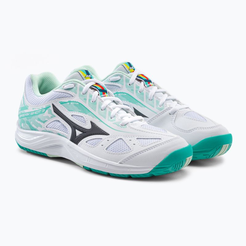 Moteriški teniso bateliai Mizuno Break Shot 3 AC white and green 61GA212623 5