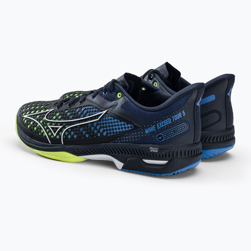 Vyriški teniso bateliai Mizuno Wave Exceed Tour 5AC navy blue 61GA2270 3