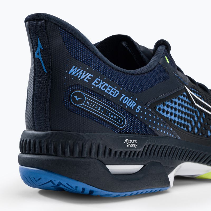 Vyriški teniso bateliai Mizuno Wave Exceed Tour 5AC navy blue 61GA2270 8