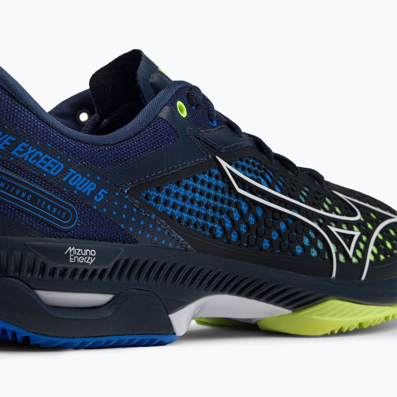 Vyriški teniso bateliai Mizuno Wave Exceed Tour 5CC navy blue 61GC2274 8