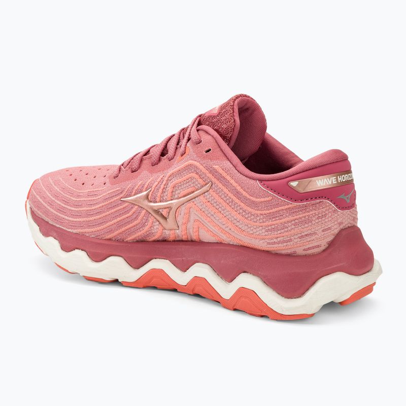 Moteriški bėgimo batai Mizuno Wave Horizon 6 garnet rose/rose copper/persimmon 3