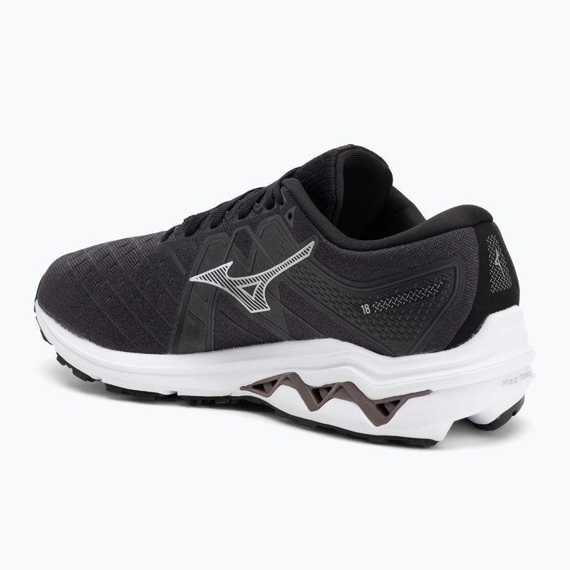 Vyriški bėgimo bateliai Mizuno Wave Inspire 18 D black/silver/ebony 3