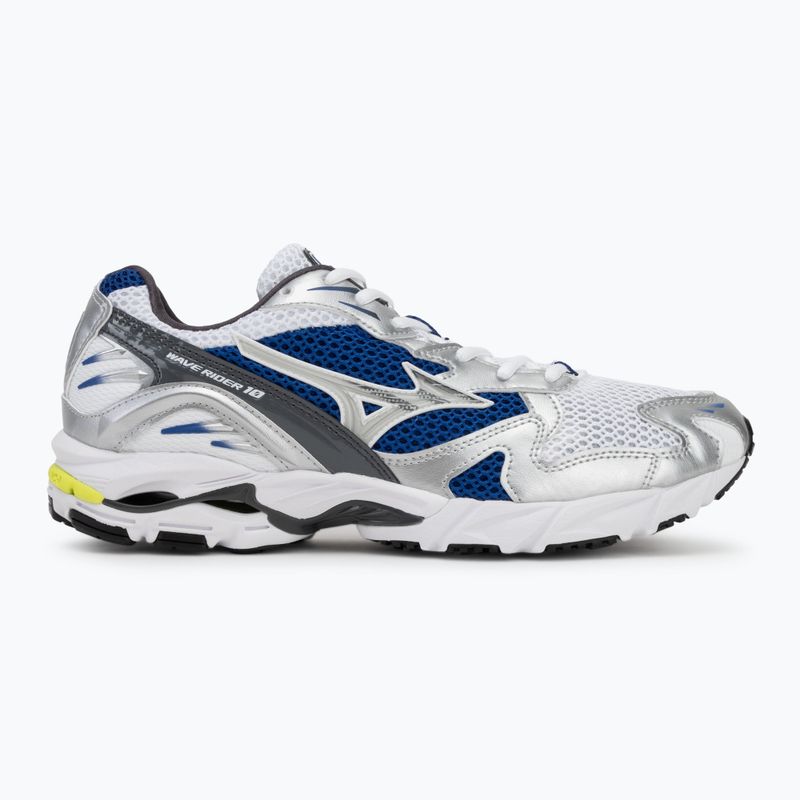 Vyriški batai Mizuno Wave Rider 10 white/silver/surf the web 2